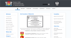 Desktop Screenshot of izba.bialostocka.komornik.pl