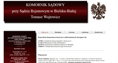 Desktop Screenshot of bielsko.biala.komornik.pl