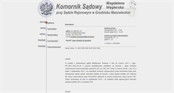 Desktop Screenshot of grodzisk.mazowiecki.komornik.pl