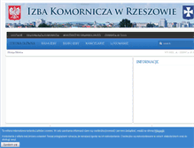 Tablet Screenshot of izba.rzeszowska.komornik.pl