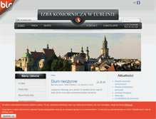 Tablet Screenshot of izba.lubelska.komornik.pl