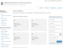 Tablet Screenshot of licytacje.komornik.pl